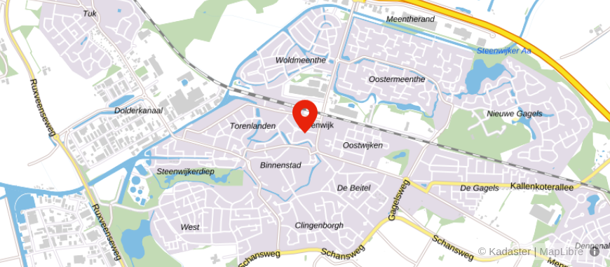 Locatie van Hypotheek Visie Steenwijk
