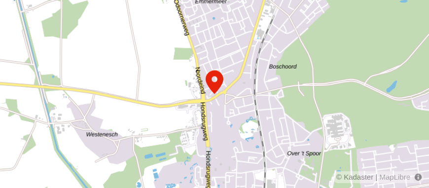 Locatie van Univé Dichtbij Emmen