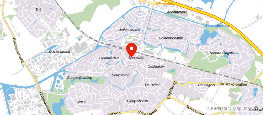 Locatie van Kroek & Van Weert Netwerk Notarissen