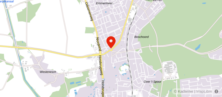 Locatie van Credion Emmen