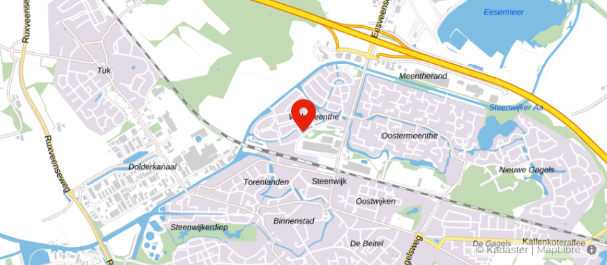 Locatie van Elan Notarissen Steenwijk