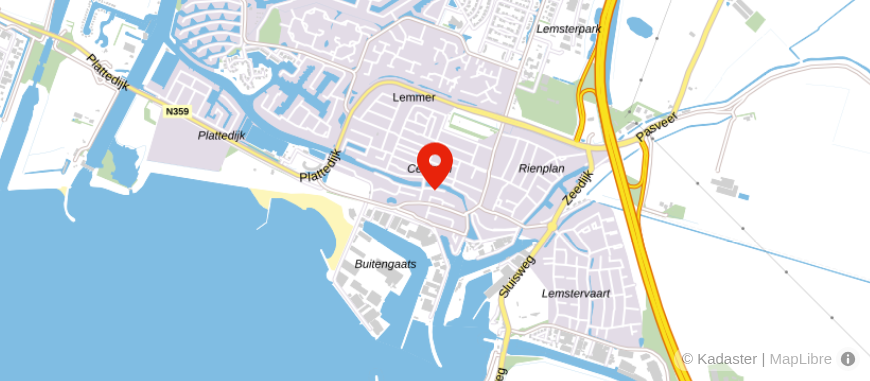 Locatie van De Hypotheekshop Lemmer