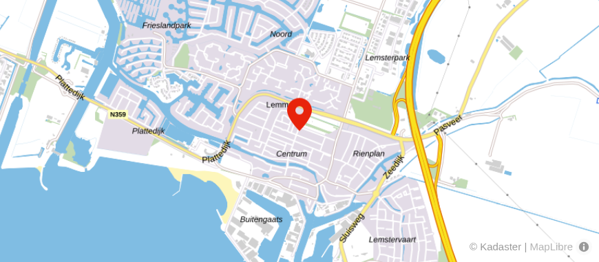 Locatie van Alpina Lemmer - Regiobank
