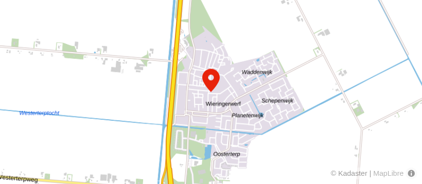 Locatie van Verheul Wieringerwerf