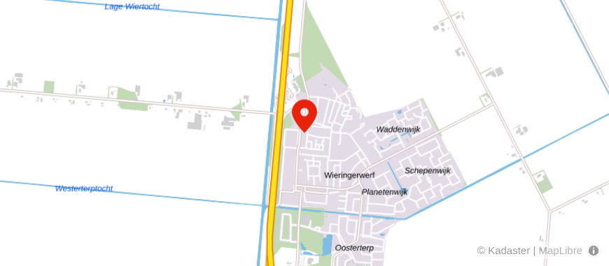 Locatie van Univé Noord-Holland Wieringerwerf