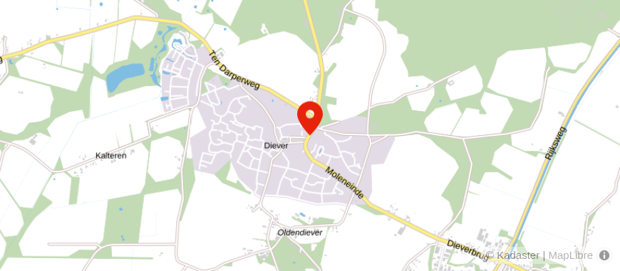 Locatie van De Hypotheekshop Diever - Havelte