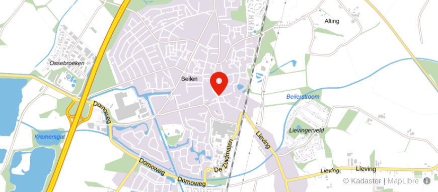 Locatie van De Hypotheker Beilen