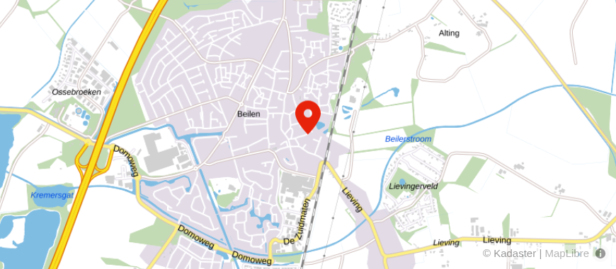 Locatie van Notariaat Midden-Drenthe Beilen