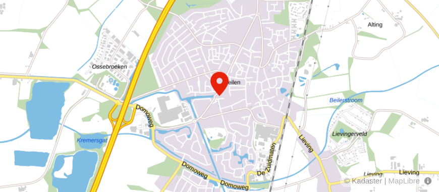 Locatie van Groenhout Makelaars Midden-Drenthe