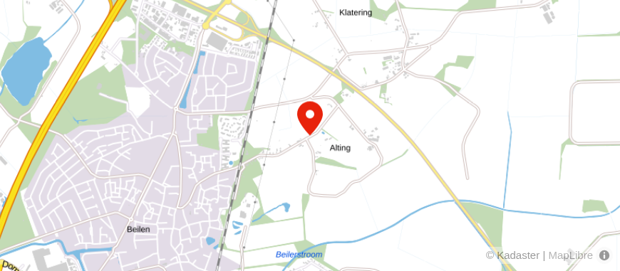 Locatie van Assurantiekantoor Vrieling Beilen