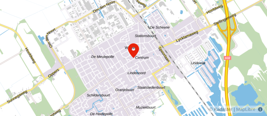 Locatie van Hypotheekadvies Wolvega
