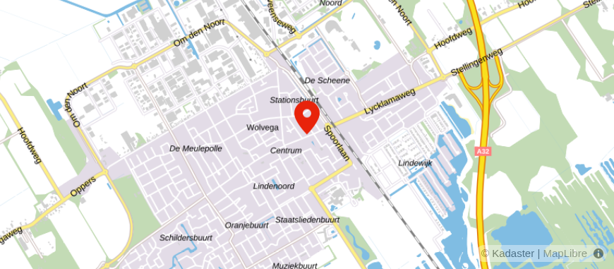 Locatie van ASN Bank Wolvega / De Goede Financieel Specialist 