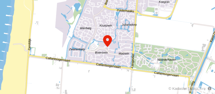 Locatie van Van Keulen Makelaars