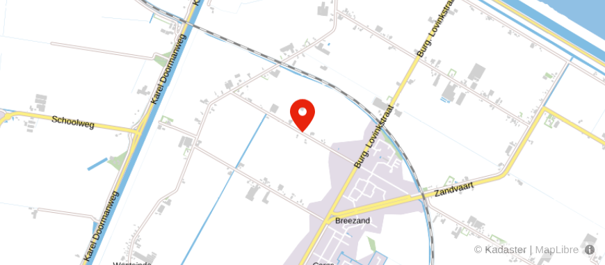 Locatie van Fidus Breezand
