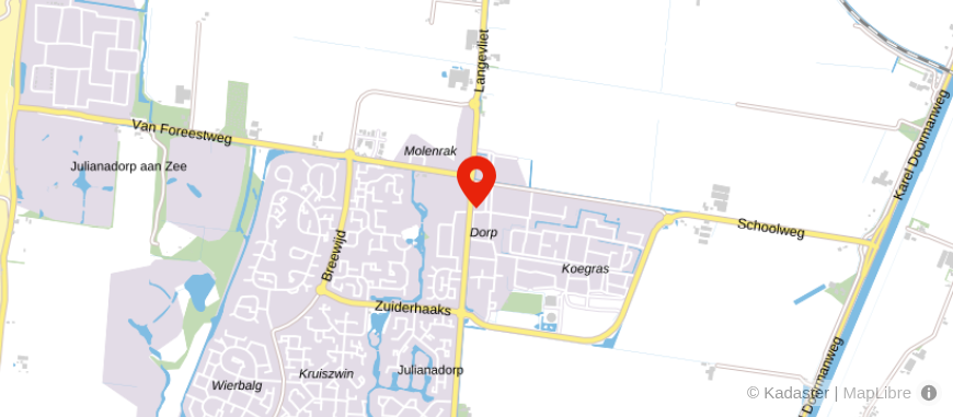 Locatie van Uitvaartcentrum Afscheidshuis de Vlindertuin