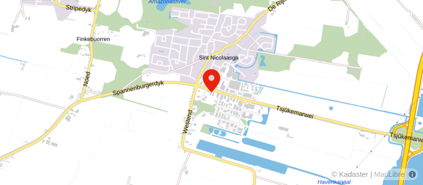 Locatie van Hoekstra & Partners Notarissen Sint Nicolaasga