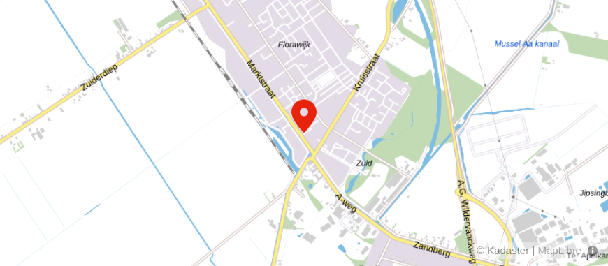 Locatie van De Jong Financiële Diensten