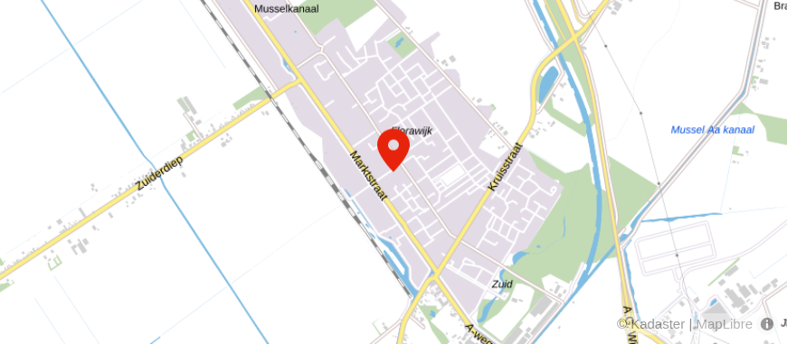 Locatie van Scheidingswijze Musselkanaal
