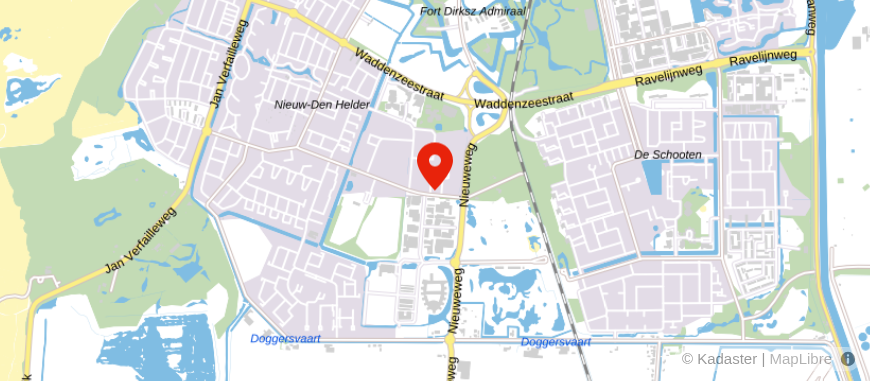 Locatie van De Jong Assurantiën Den Helder 