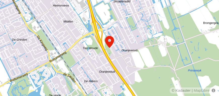 Locatie van Van der Zwaag Uitvaartzorg