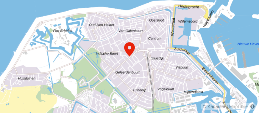 Locatie van Verheul Den Helder