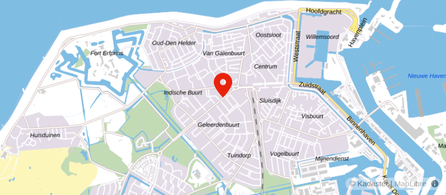 Locatie van Alpina Den Helder