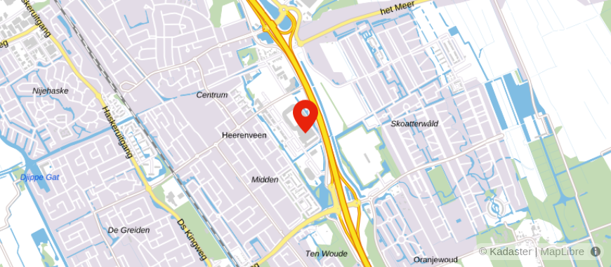 Locatie van Univé Dichtbij Heerenveen