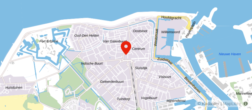 Locatie van De Hypotheker Den Helder