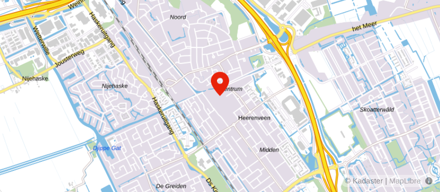 Locatie van ASN Bank Heerenveen