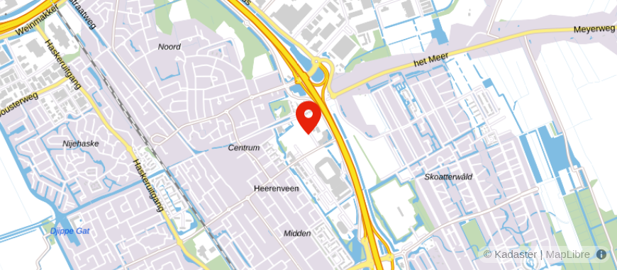 Locatie van Rabobank Heerenveen