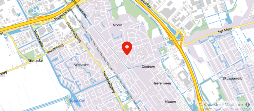 Locatie van BTER financieel Heerenveen