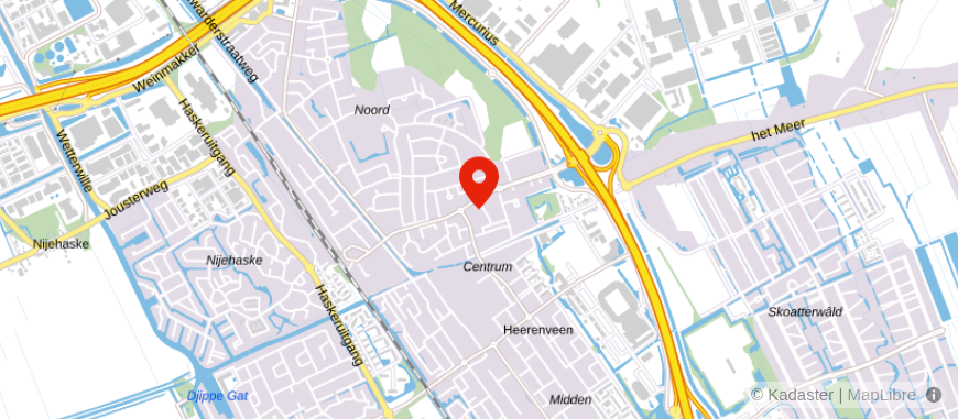 Locatie van Van Bruggen Heerenveen