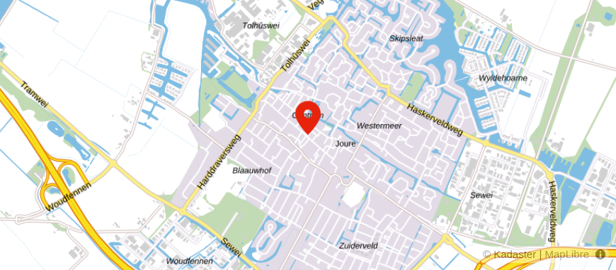 Locatie van Veldsink - Ferwerda Joure
