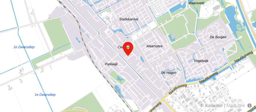Locatie van Hypotheekcentrum Stadskanaal