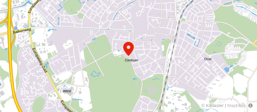 Locatie van Woonaccent Makelaars Assen