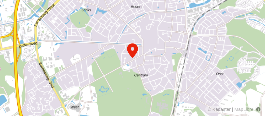 Locatie van Notariskantoor mr. Adam Elzinga