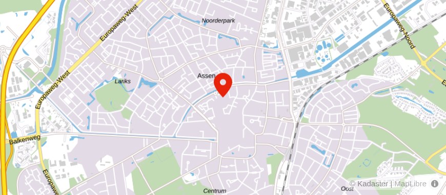 Locatie van ASN Bank Assen