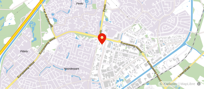 Locatie van Univé Noord-Nederland Assen