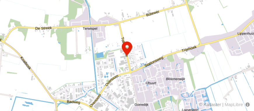 Locatie van Van der Veen & Kromhout Belastingadviseurs