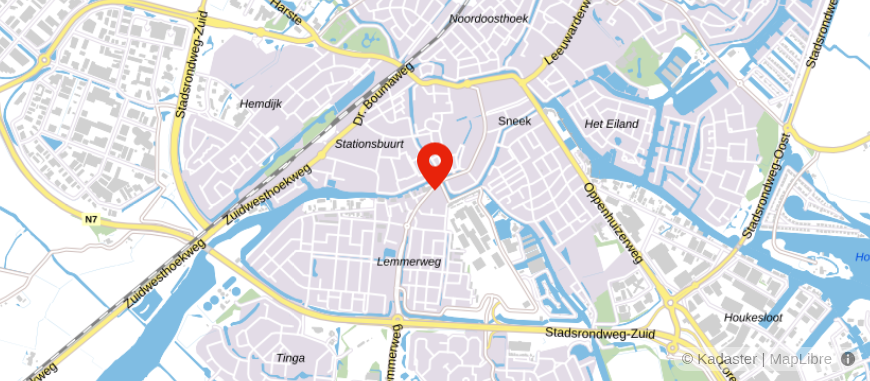 Locatie van GeldXpert Sneek