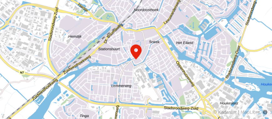 Locatie van De Hypotheker Sneek