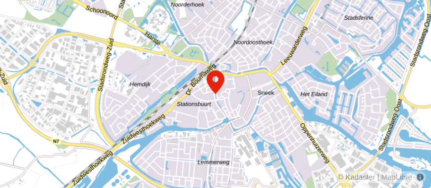 Locatie van De Wit & Dijkstra Netwerk Notarissen