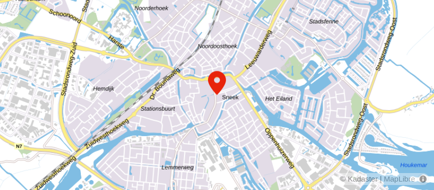 Locatie van Annet de Jong Makelaardij - NVM lid