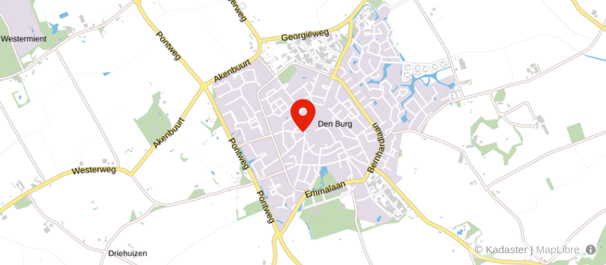 Locatie van Van Braak Accountants Texel