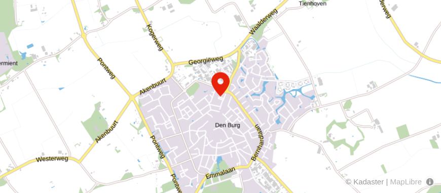 Locatie van AKT Assurantiekantoor Texel