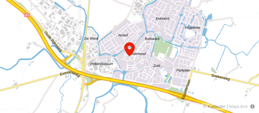 Locatie van Van Campen & Dijkstra Bolsward