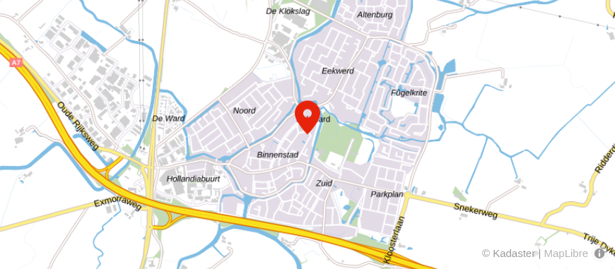 Locatie van toek.