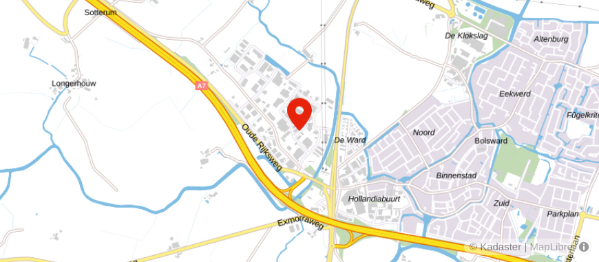 Locatie van Excellent Adviseurs Friesland BV