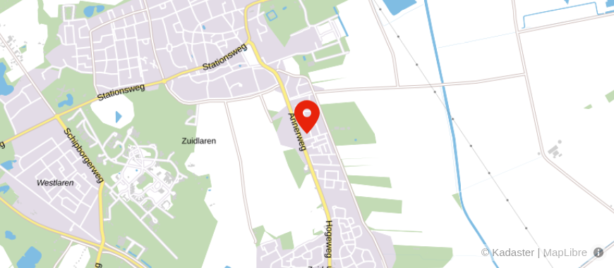 Locatie van Agriteam Zuidlaren