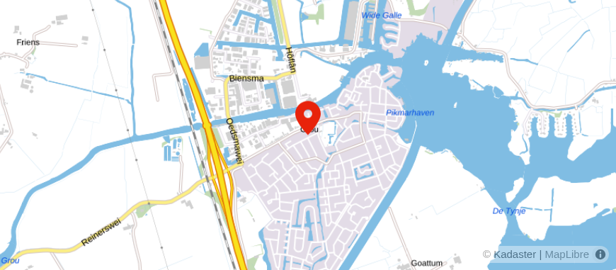 Locatie van Notariskantoor Mirjam Bos